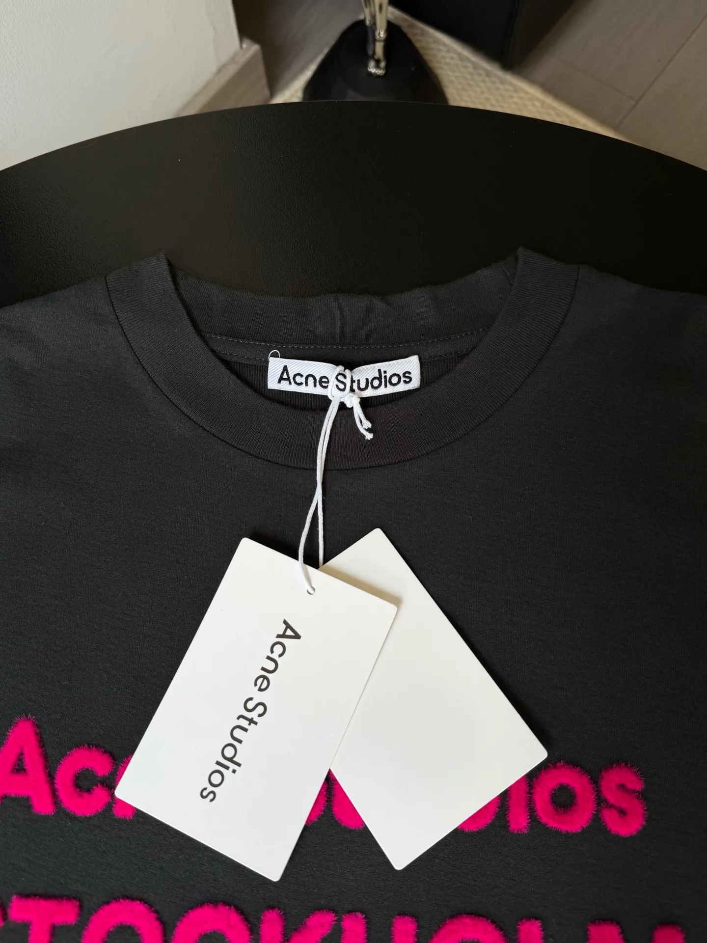 （ ） ACNE 26New Arrival T : G 32s 85% +15% 100% logo Color Change 100% Same Style ：Black White Size：S M L XL